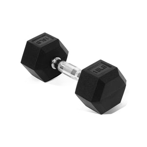 Hex Rubber Coated Dumbbell - Non-Slip Grip, Durable & Space-Saving For Home Gym Workouts--Only Supports Self Pickup