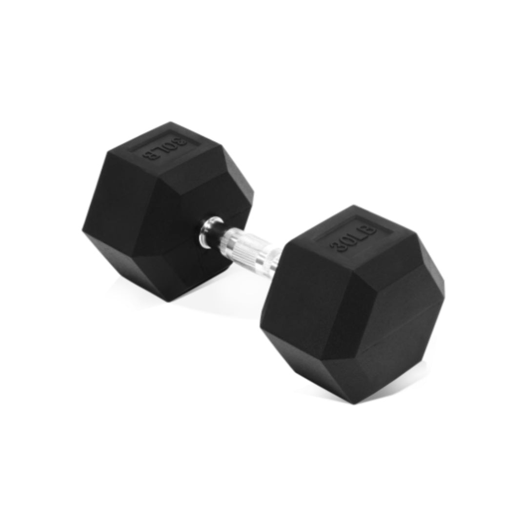 Hex Rubber Coated Dumbbell - Non-Slip Grip, Durable & Space-Saving For Home Gym Workouts--Only Supports Self Pickup
